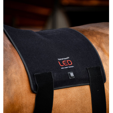 Tapis de Thérapie par Lumière Rouge LED Horseware Noir / noir