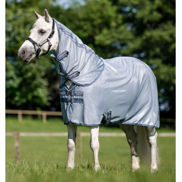 Chemise Anti-Mouches Pour Poney Amigo® Bug Rug Plus Bleu chiné / bleu / argent Chemise Anti-Mouches Pour Poney Amigo® Bug Rug Plus Bleu chiné / bleu / argent