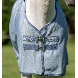Chemise Anti-Mouches Pour Poney Amigo® Bug Rug Plus Bleu chiné / bleu / argent Chemise Anti-Mouches Pour Poney Amigo® Bug Rug Plus Bleu chiné / bleu / argent