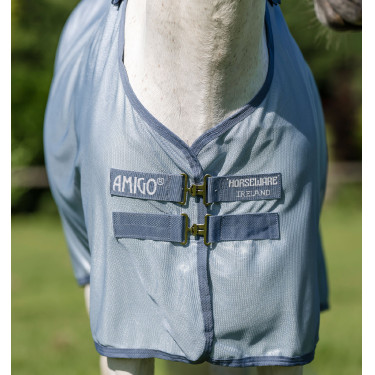 Chemise Anti-Mouches Pour Poney Amigo® Bug Rug Plus Bleu chiné / bleu / argent Chemise Anti-Mouches Pour Poney Amigo® Bug Rug Plus Bleu chiné / bleu / argent