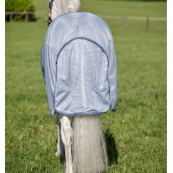 Chemise Anti-Mouches Pour Poney Amigo® Bug Rug Plus Bleu chiné / bleu / argent Chemise Anti-Mouches Pour Poney Amigo® Bug Rug Plus Bleu chiné / bleu / argent