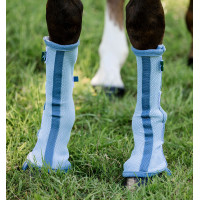 Guêtres anti-mouches Horseware par 2 Bleu chiné / bleu / argent