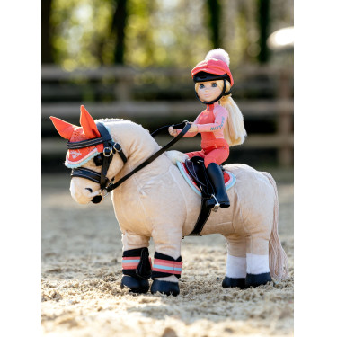 Bonnet anti-mouches pour jouet Mini Poney LeMieux Coral crush Orange
