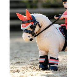 Bonnet anti-mouches pour jouet Mini Poney LeMieux Coral crush Orange