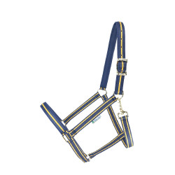 Licol Bucas Dublin Marine / or Bleu