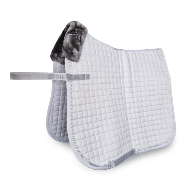 Tapis de selle Bucas Show-Line Dressage Blanc / blanc
