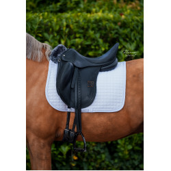 Tapis de selle Bucas Show-Line Dressage Blanc / blanc