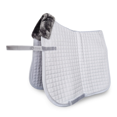 Tapis de selle Bucas Show-Line Dressage Blanc / blanc