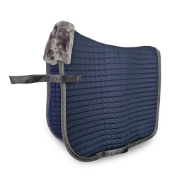Zadeldek Bucas Show-Line Dressuur Marine / grijs Blauw