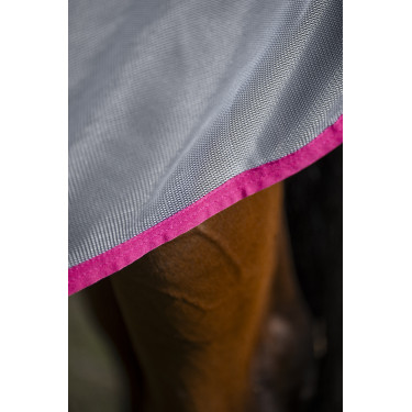 Couverture anti-mouches Bucas Buzz-Off Rain avec couvre-cou Bleu blossom Couverture anti-mouches Bucas Buzz-Off Rain avec couvre-cou Bleu blossom
