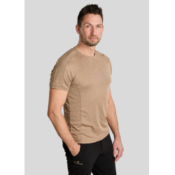 T-shirt mesh Montar MoLui homme Latté Marron T-shirt mesh Montar MoLui homme Latté Marron