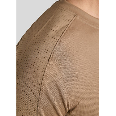 T-shirt mesh Montar MoLui homme Latté Marron T-shirt mesh Montar MoLui homme Latté Marron