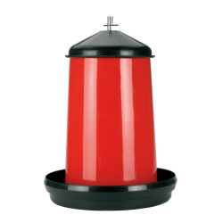 Nourrisseur avec couvercle Kerbl Hobbyfarming Rouge / noir