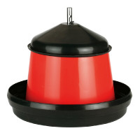 Nourrisseur avec couvercle Kerbl Hobbyfarming Rouge / noir