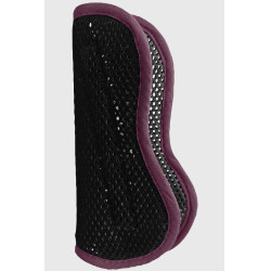 Voeringen van de harde beschermers in 3D mesh fluweel ProConfort Kalou Zwart / bordeaux
