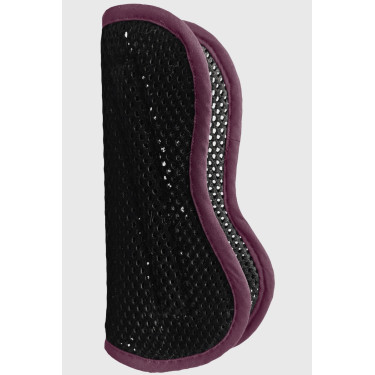Voeringen van de harde beschermers in 3D mesh fluweel ProConfort Kalou Zwart / bordeaux