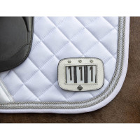 Porte-numéro LeMieux pour tapis de selle Blanc strass Porte-numéro LeMieux pour tapis de selle Blanc strass