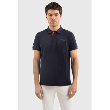 Harcour Fuego poloshirt met korte mouwen heren Frankrijk Marine Marineblauw