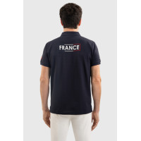 Polo Harcour Fuego manches courtes homme France Marine Bleu marine