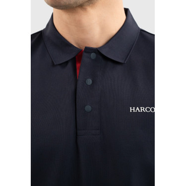 Harcour Fuego poloshirt met korte mouwen heren Frankrijk Marine Marineblauw
