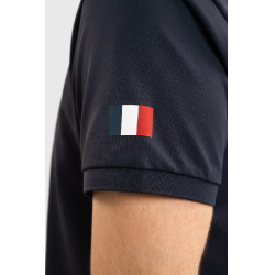 Harcour Fuego poloshirt met korte mouwen heren Frankrijk Marine Marineblauw