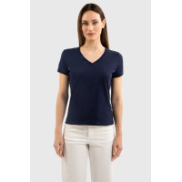 T-shirt Harcour Aquila met korte mouwen voor dames Frankrijk Marine Marineblauw