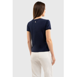 T-shirt Harcour Aquila met korte mouwen voor dames Frankrijk Marine Marineblauw