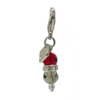 Charm LeMieux voor vliegenmasker Bordeaux / grijs Charm LeMieux voor vliegenmasker Bordeaux / grijs
