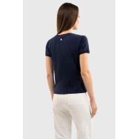 Harcour Hydra dames T-shirt met korte mouwen Marine Marineblauw