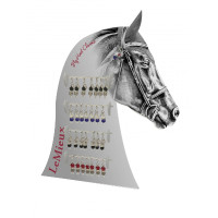Charm LeMieux voor vliegenmasker Bordeaux / grijs Charm LeMieux voor vliegenmasker Bordeaux / grijs