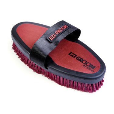 Brosse douce Ezi-Groom Shires 20 cm Bordeaux Brosse douce Ezi-Groom Shires 20 cm Bordeaux