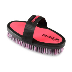 Brosse éponge Ezi-Groom Shires Rose vif