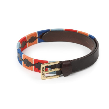 Ceinture Shires Drover Skinny Polo Turquoise / rouge / orange / bleu