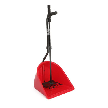 Pelle et râteau à crottins EZI KIT Shires Rouge