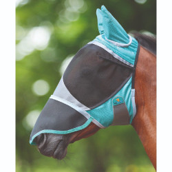 Masque anti-mouches Shires FlyGuard Pro Deluxe avec oreilles et nez Masque anti-mouches Shires FlyGuard Pro Deluxe avec oreilles et nez