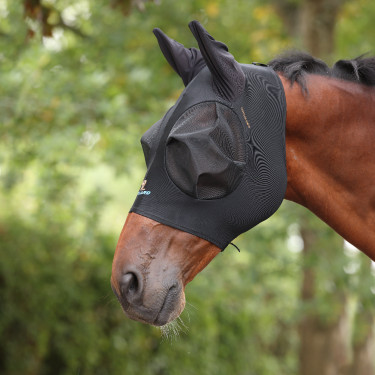 Masque anti-mouches extensible Shires FlyGuard Pro avec oreilles