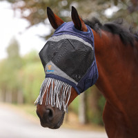 Masque anti-mouches Shires FlyGuard Pro Fine Mesh passage d'oreilles et nez à franges