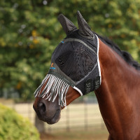 Masque anti-mouches Shires FlyGuard Pro Air Motion avec oreilles et franges