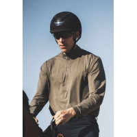 Kask Dogma Chrome leren cap Marine Marineblauw