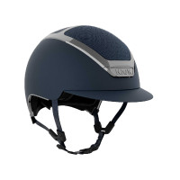 Casque Kask Dogma Chrome Swarovski Carpet Marine / argent Bleu