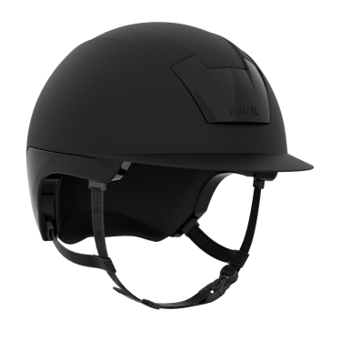 Casque Kask Kooki jugulaire marron clair Noir mat