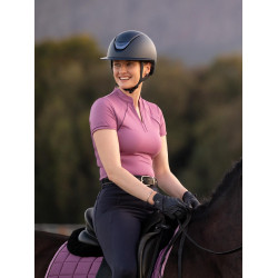Base Layer LeMieux en tissu mesh Lisa femme manches courtes Mallow Violet