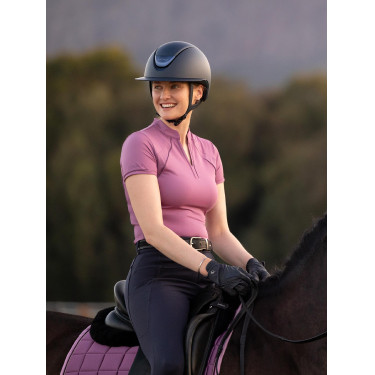 Base Layer LeMieux en tissu mesh Lisa femme manches courtes Mallow Violet