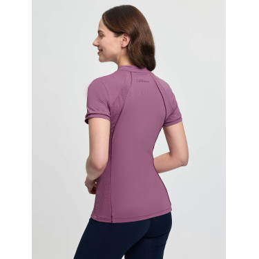 Base Layer LeMieux en tissu mesh Lisa femme manches courtes Mallow Violet