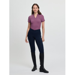 Base Layer LeMieux en tissu mesh Lisa femme manches courtes Mallow Violet