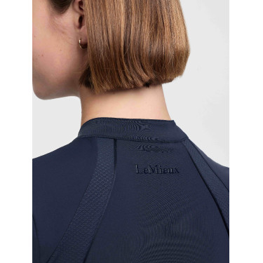 LeMieux basislaag van meshstof Lisa dames met korte mouwen Marine Marineblauw