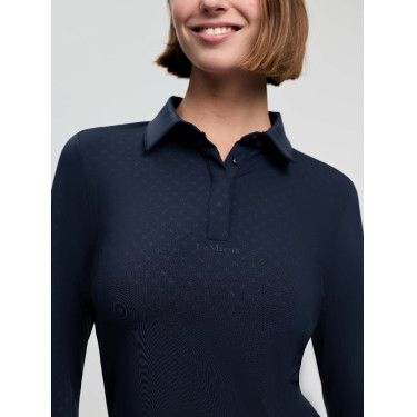 LeMieux Sarah basislaag met patroon lange mouwen Marine Marineblauw