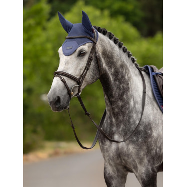 Bonnet anti-mouches LeMieux Air-Tek tissu mesh Shadow Bleu Bonnet anti-mouches LeMieux Air-Tek tissu mesh Shadow Bleu