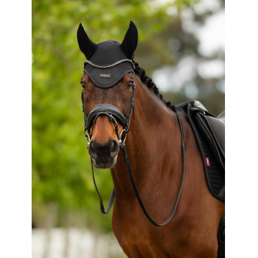 Bonnet anti-mouches LeMieux Air-Tek tissu mesh Noir