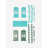 Ensemble de sauts LeMieux Toy Pony Azure / sage / blanc